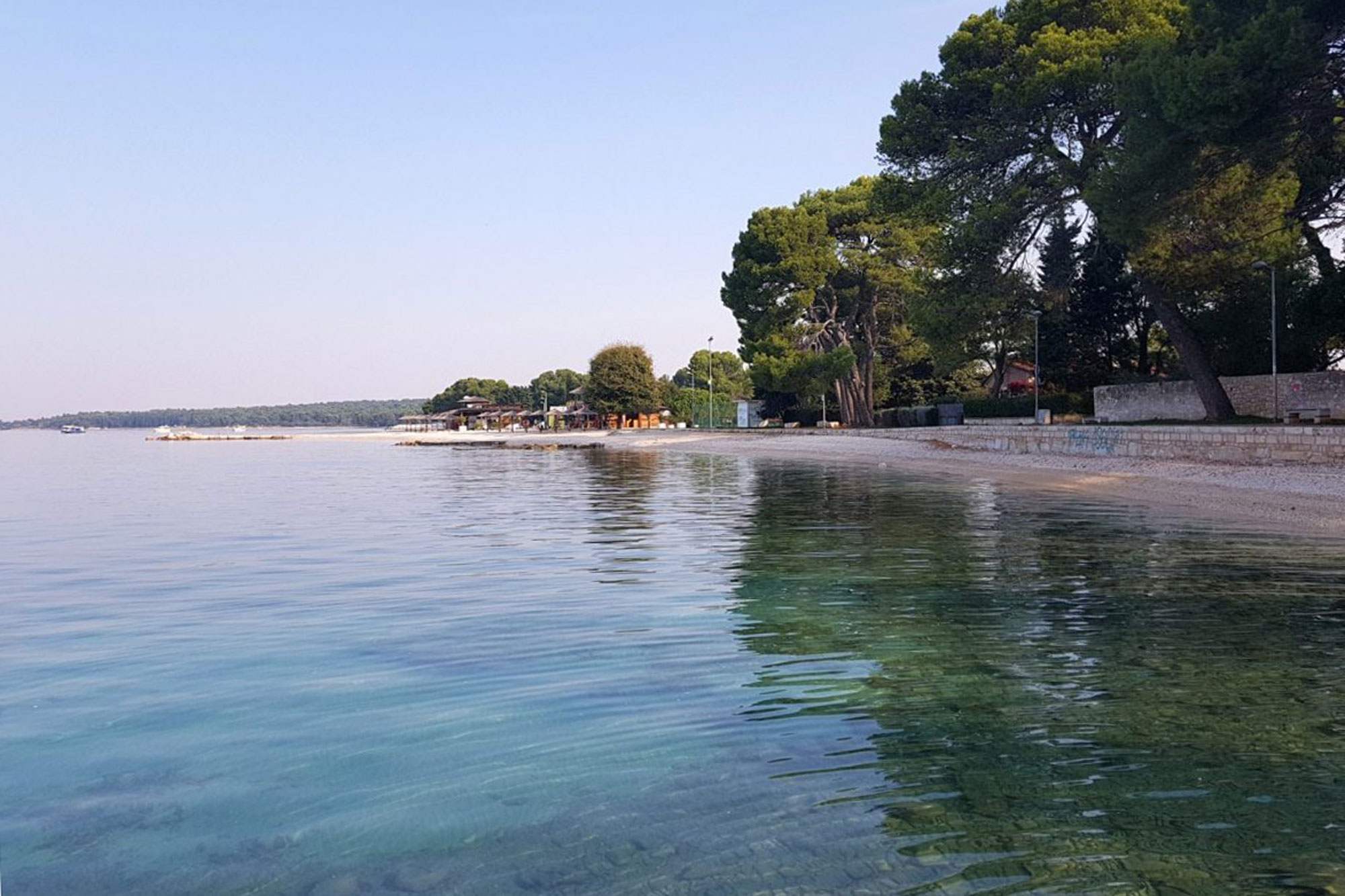 San Lorenzo beach in Fažana accommodation and apartments nearby