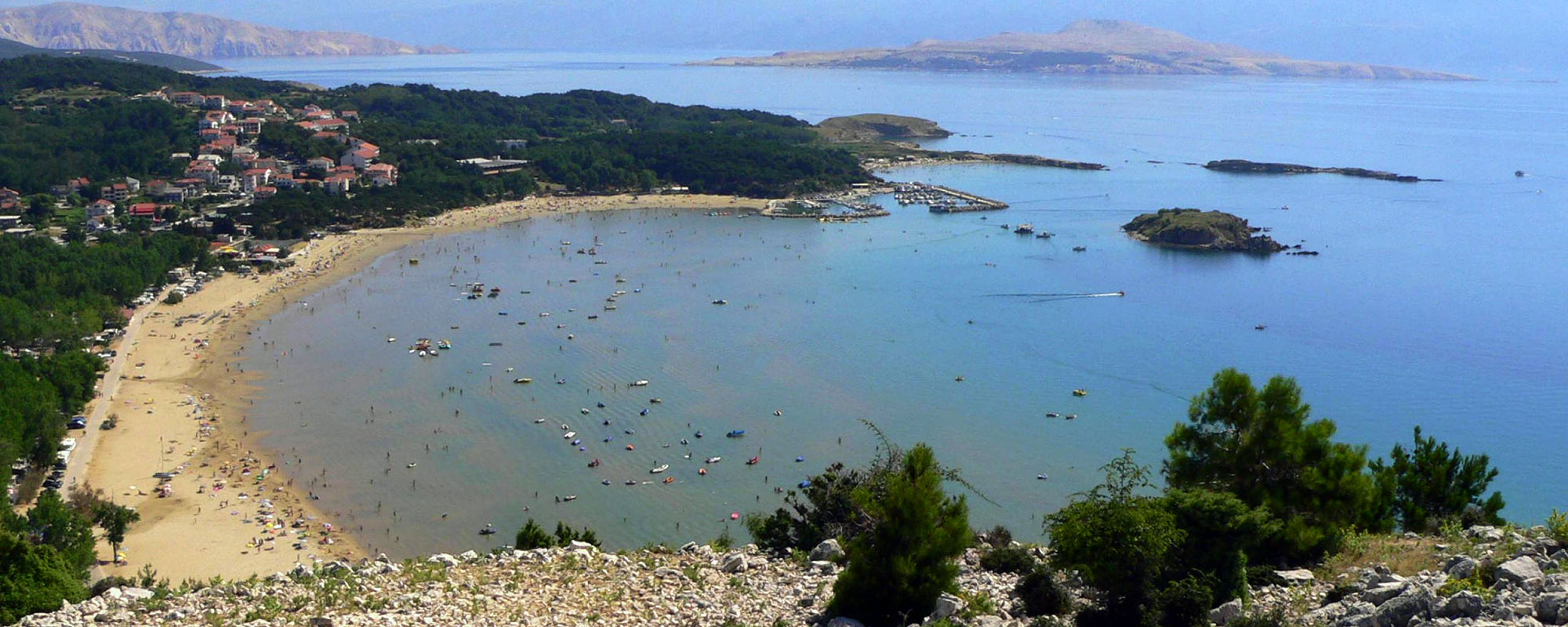 Rajska (Paradise) Beach Rab accommodation and apartments nearby